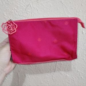 Lancome Hot Pink Makeup Bag